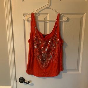 Express sequin top
